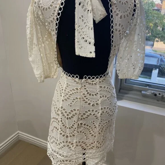 Zimmermann White Lace Backless Dress - Picture 5 of 15